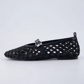 Wendy Woven Mary Jane Flats