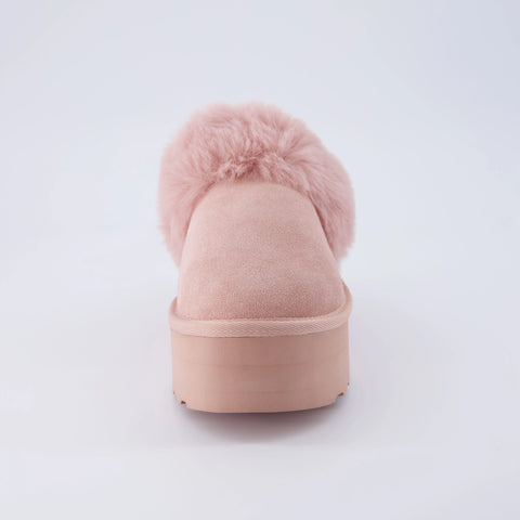 Husky Suede Cozy Platform Mule