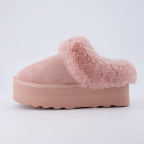 Husky Suede Cozy Platform Mule