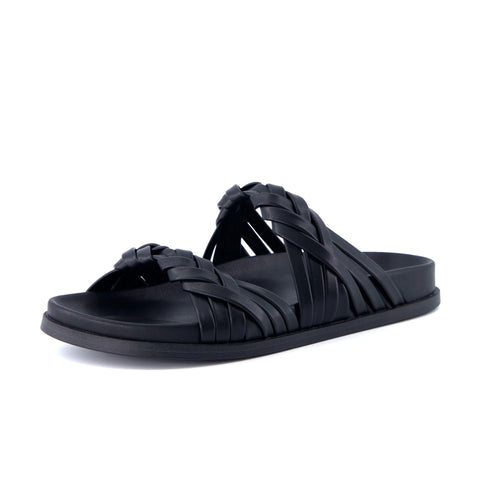Lens Braided Strap Sandals