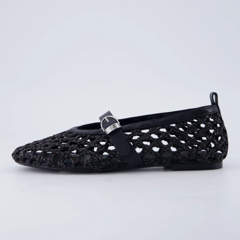 Wendy Woven Mary Jane Flats