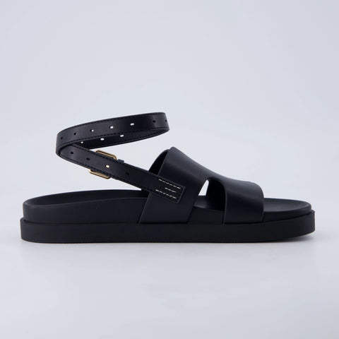 Erika Cut-Out Ankle Wrap Sandals