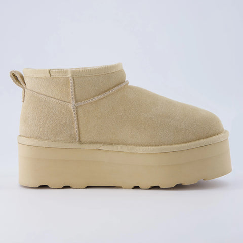 Hippy Cozy Platform Ankle Boot