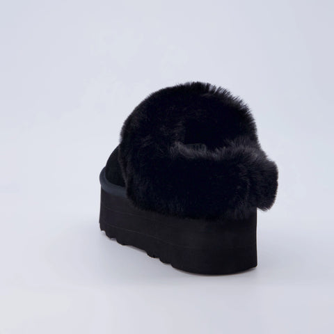 Husky Suede Cozy Platform Mule
