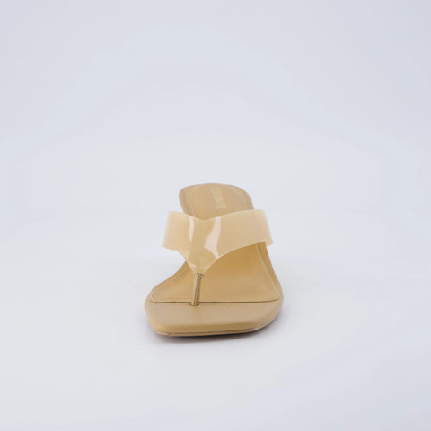 Mezzo Clear Strap Kitten Heels
