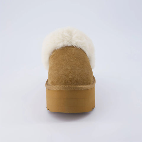 Husky Suede Cozy Platform Mule